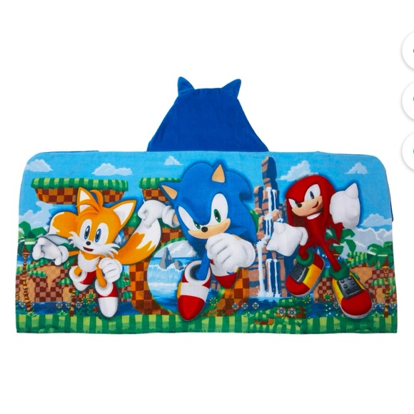 Sonic the Hedgehog Hooded Towel - Picture 3 of 3